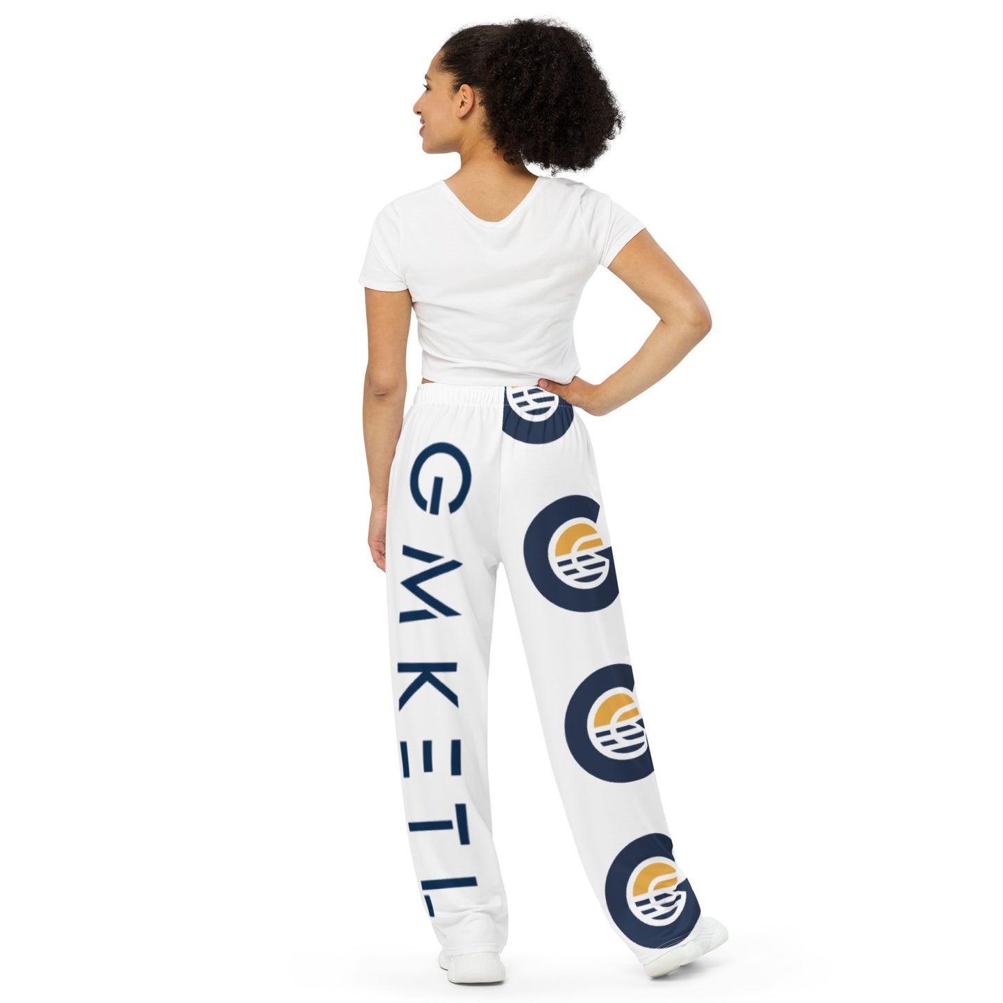 GMKETL All-Over Print Unisex Wide-Leg Pants