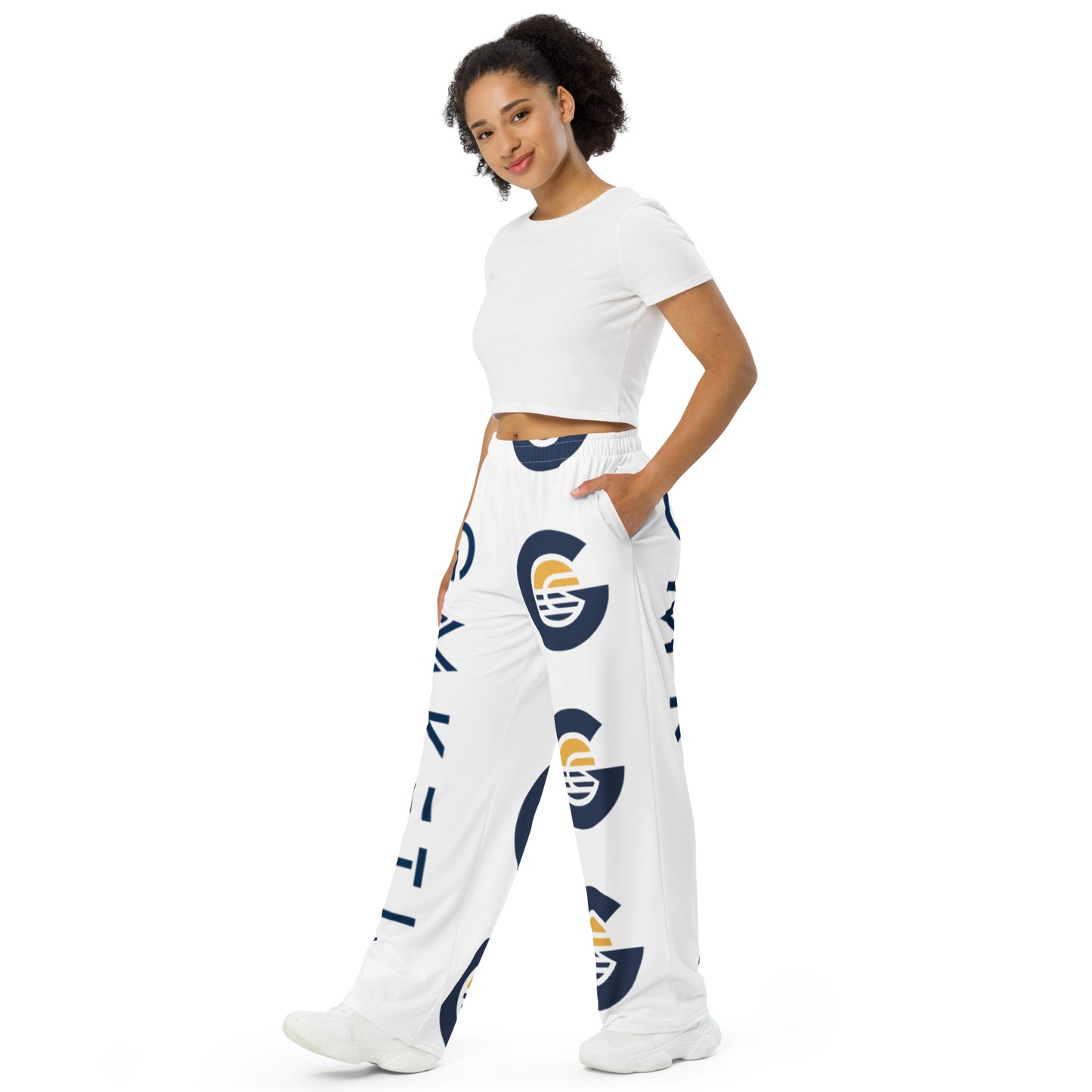 GMKETL All-Over Print Unisex Wide-Leg Pants